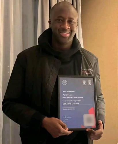 Côte d’Ivoire : L’ex international ivoirien Yaya Touré décroche sa Licence  UEFA Pro